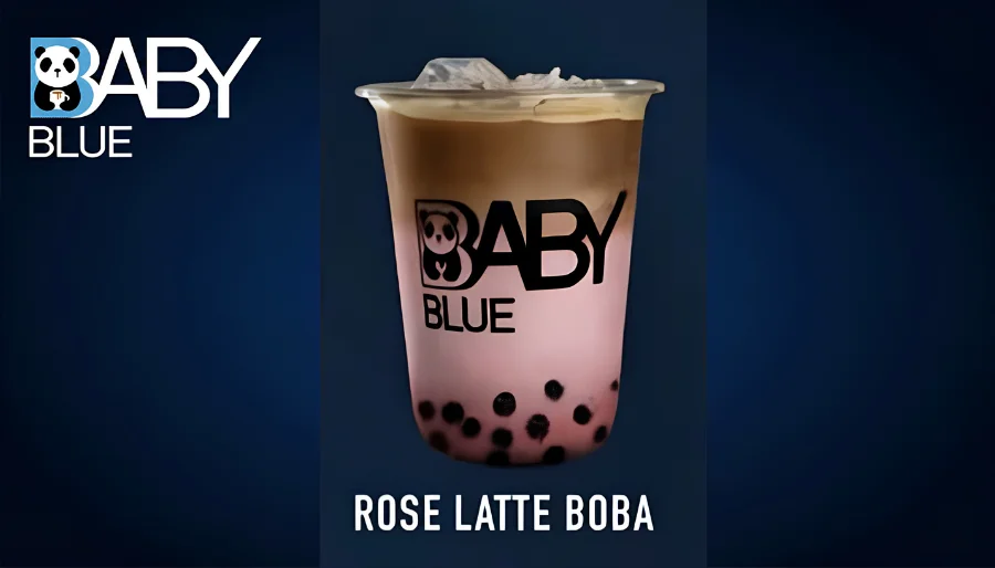 ROSE LATTE BOBA